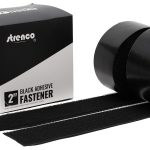 Strenco 2 Inch Hook and Loop Strips with Adhesive - 5 Yards - Heavy Duty Tape - Black Sticky Back Fastener